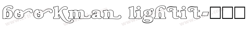 bookman lightit字体转换
